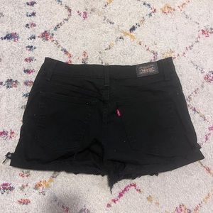 Vintage Levi Strauss & Co distressed denim shorts